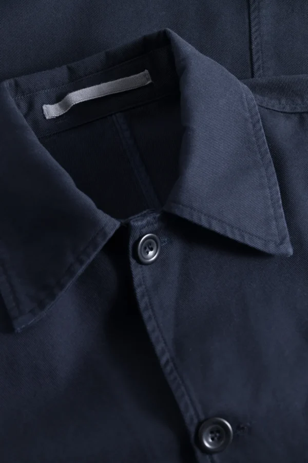 Norse Projects OVERSHIRTS^Norse Standard Twill Overshirt Dark Navy