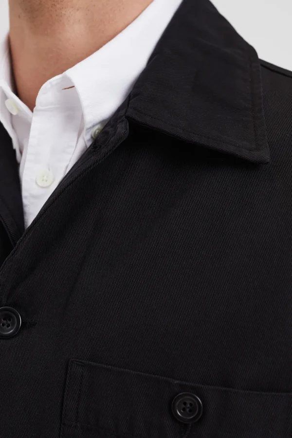 Norse Projects OVERSHIRTS^Norse Standard Twill Overshirt Black