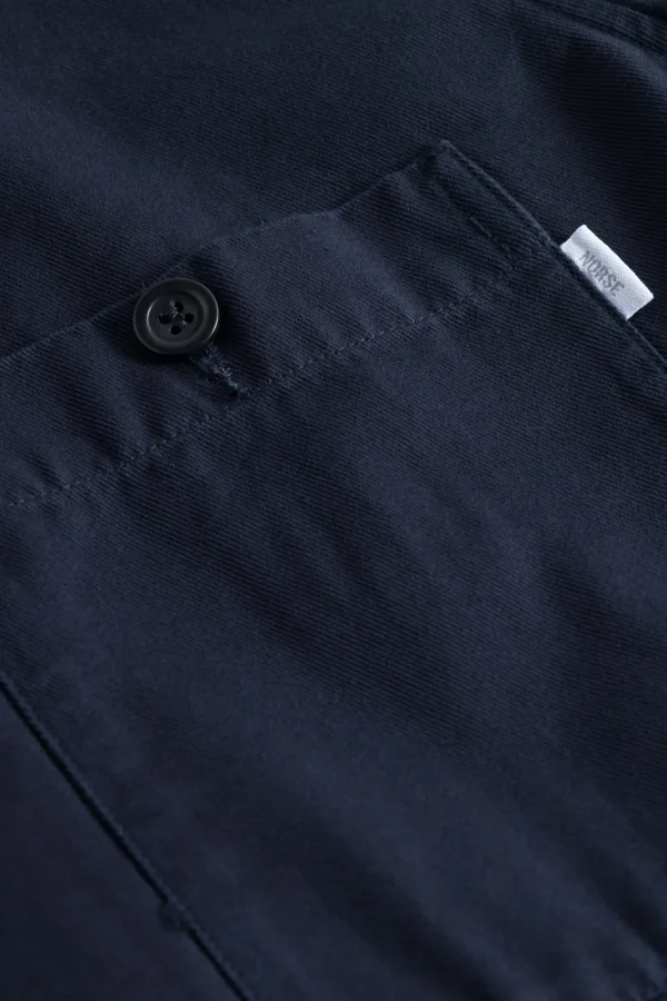 Norse Projects OVERSHIRTS^Norse Standard Twill Overshirt Dark Navy