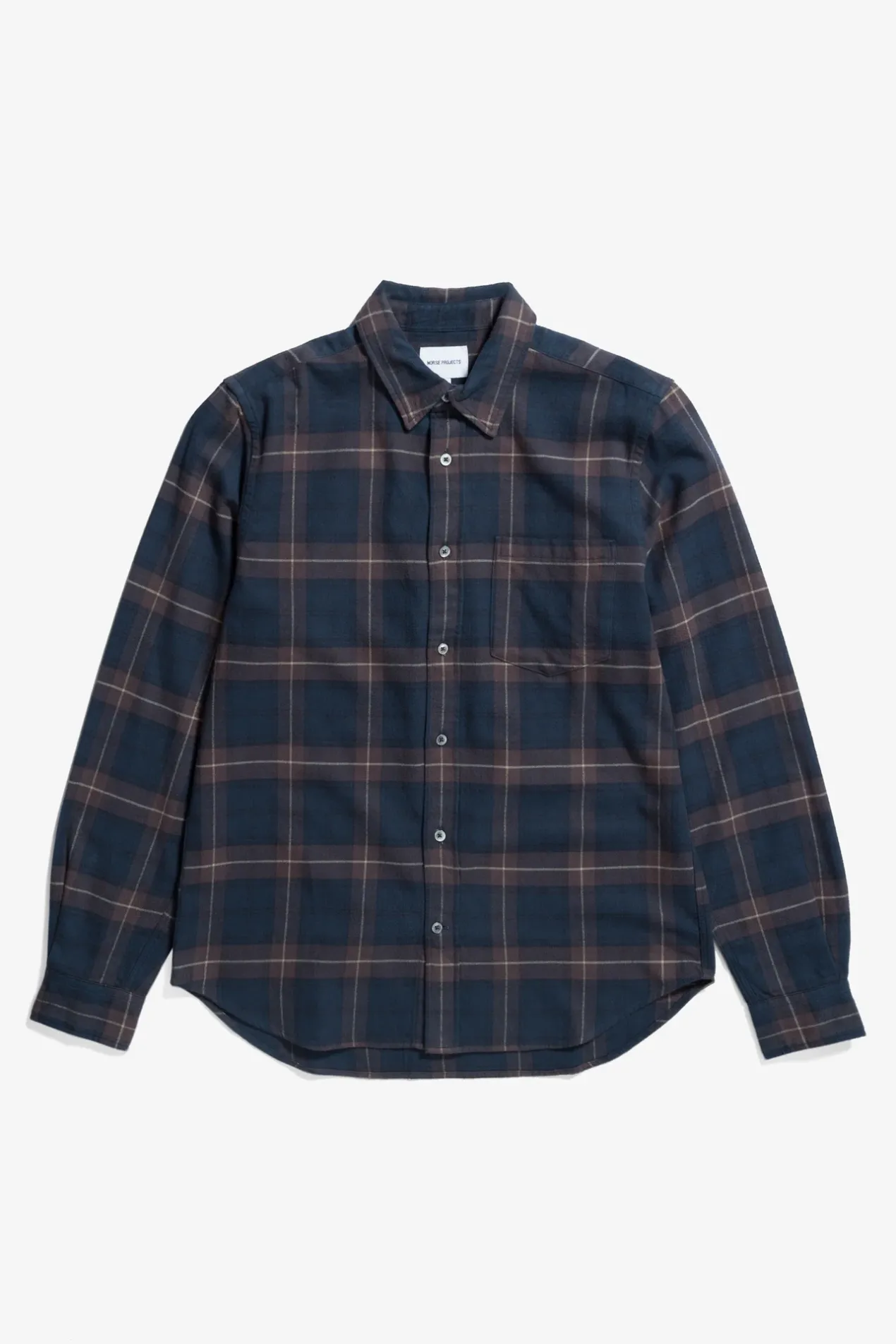 osvald_flannel_check_shirt_0.webp Norse Projects SHIRTING^Osvald Flannel Check Shirt Wine Red