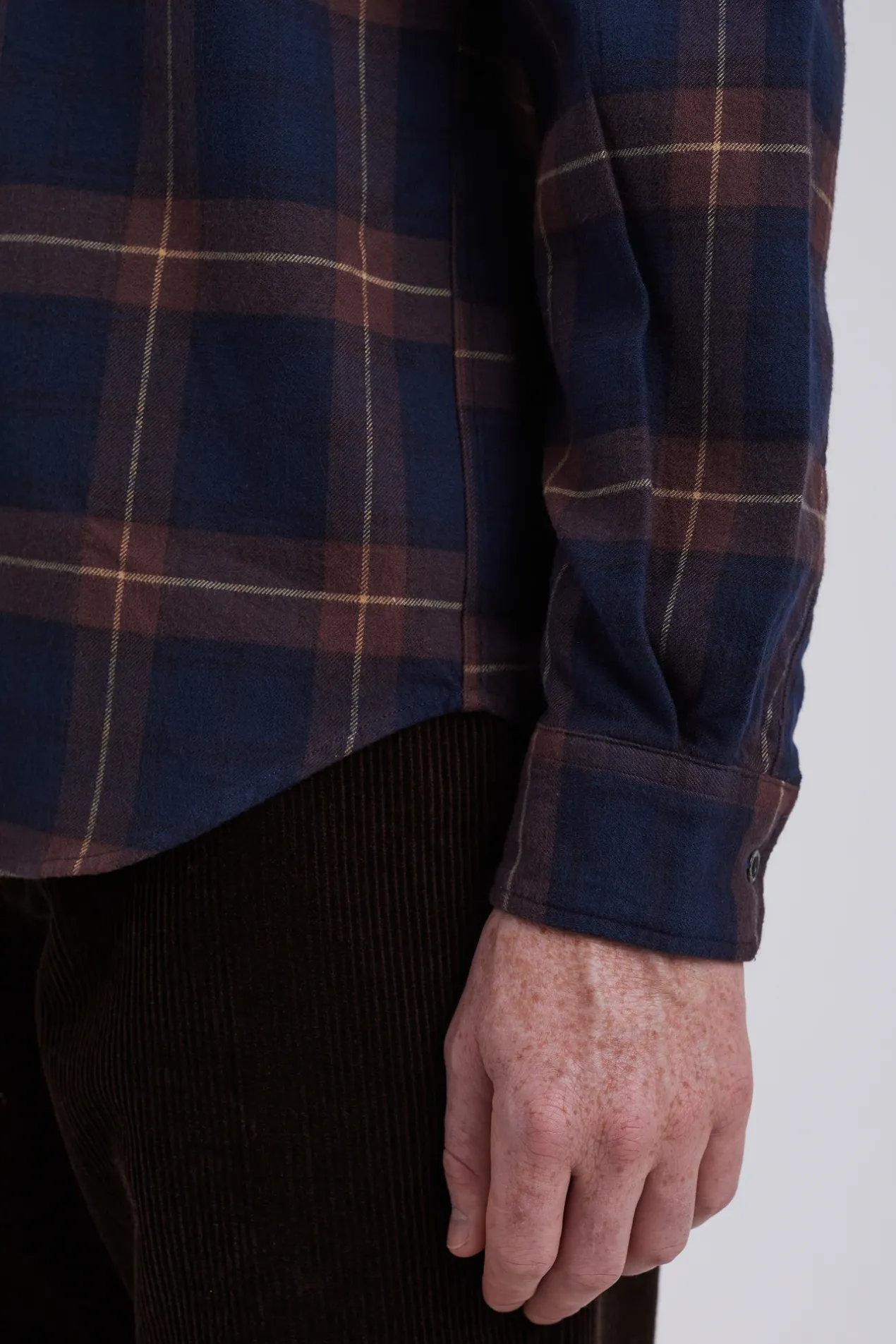 osvald_flannel_check_shirt_5.webp Norse Projects SHIRTING^Osvald Flannel Check Shirt Wine Red
