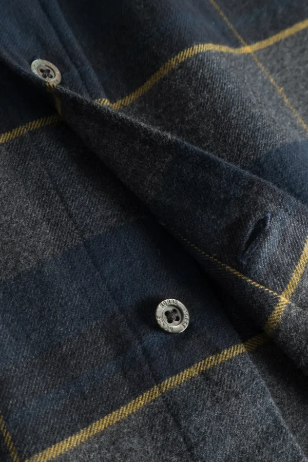 Norse Projects SHIRTING^Osvald Flannel Check Shirt Dark Navy