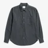 Norse Projects SHIRTING^Osvald Flannel Shirt Charcoal Melange