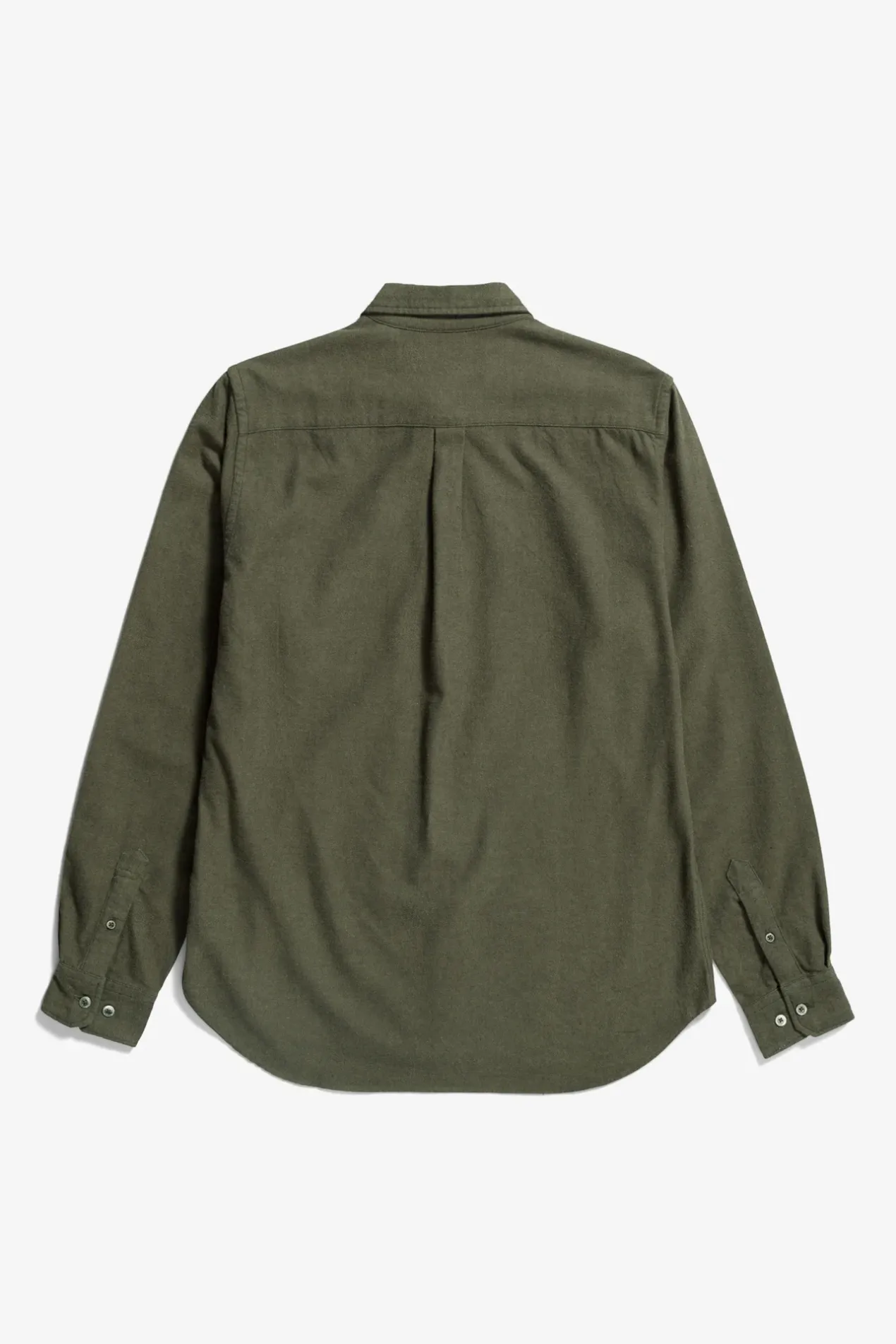 osvald_flannel_shirt_1.webp Norse Projects SHIRTING^Osvald Flannel Shirt Sitka Green