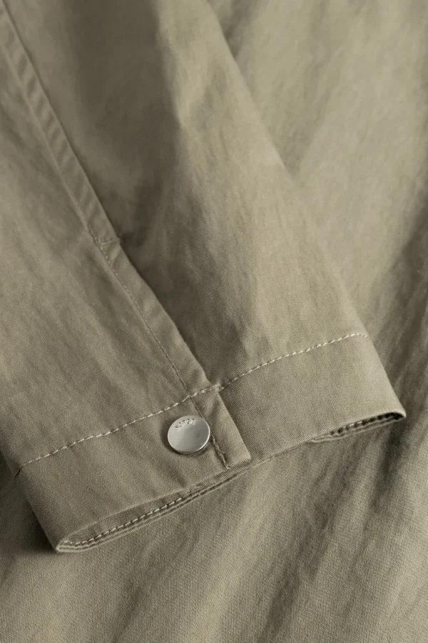 Norse Projects OVERSHIRTS^Pelle Fine Broken Twill Overshirt Sediment Green