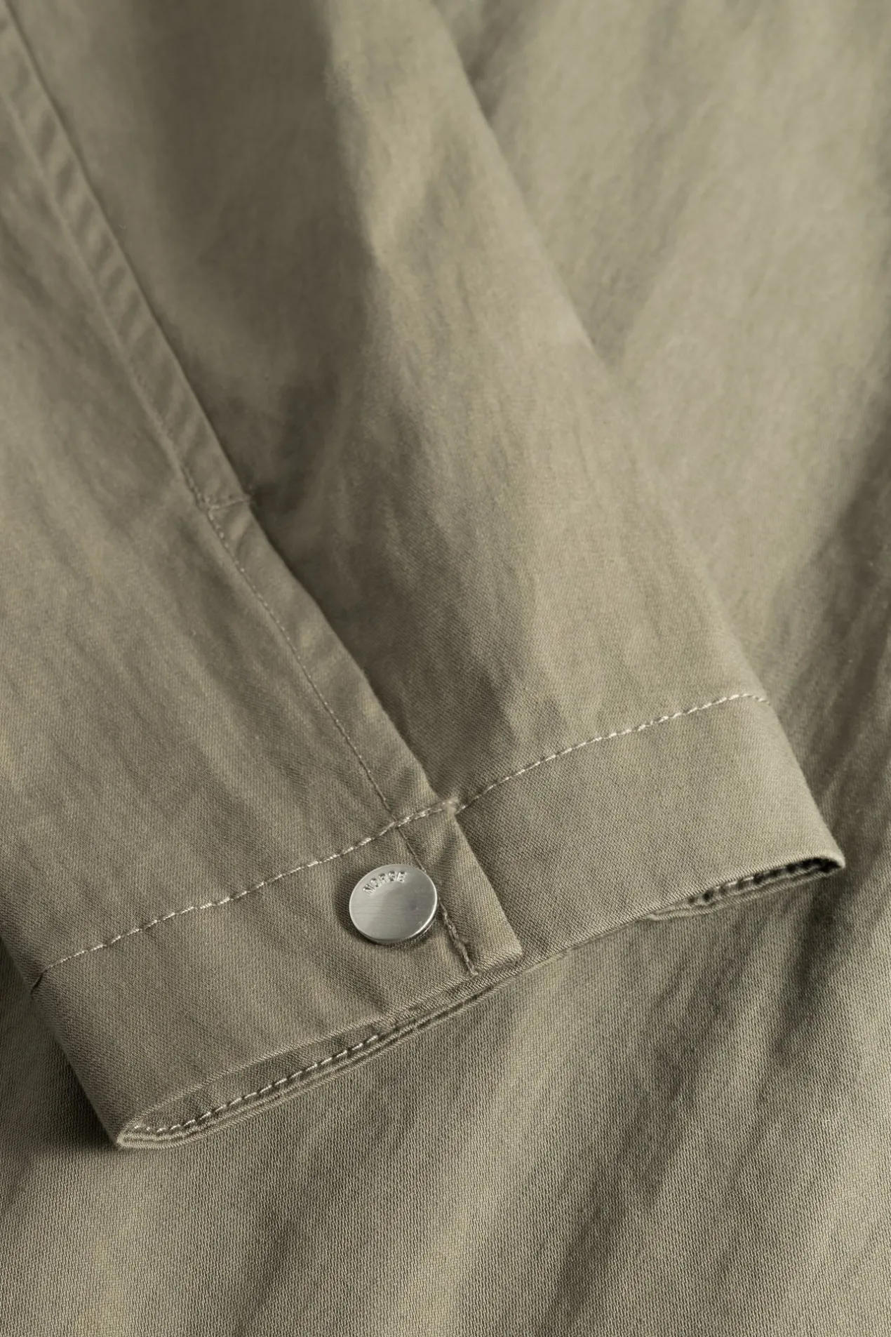 pelle_fine_broken_twill_overshirt_4.webp Norse Projects OVERSHIRTS^Pelle Fine Broken Twill Overshirt Sediment Green