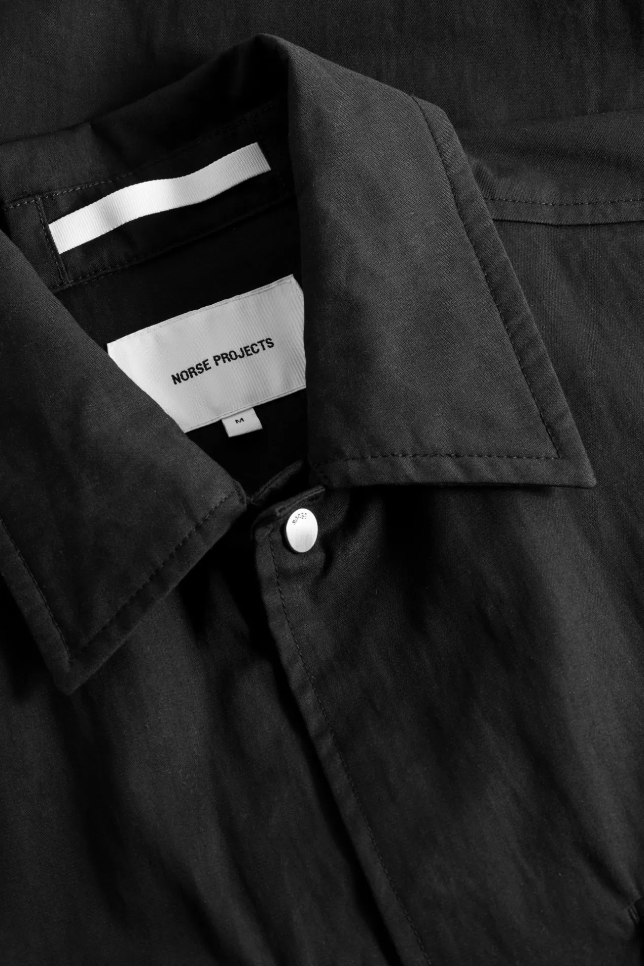 pelle_fine_broken_twill_overshirt_6-1.webp Norse Projects OVERSHIRTS^Pelle Fine Broken Twill Overshirt Black