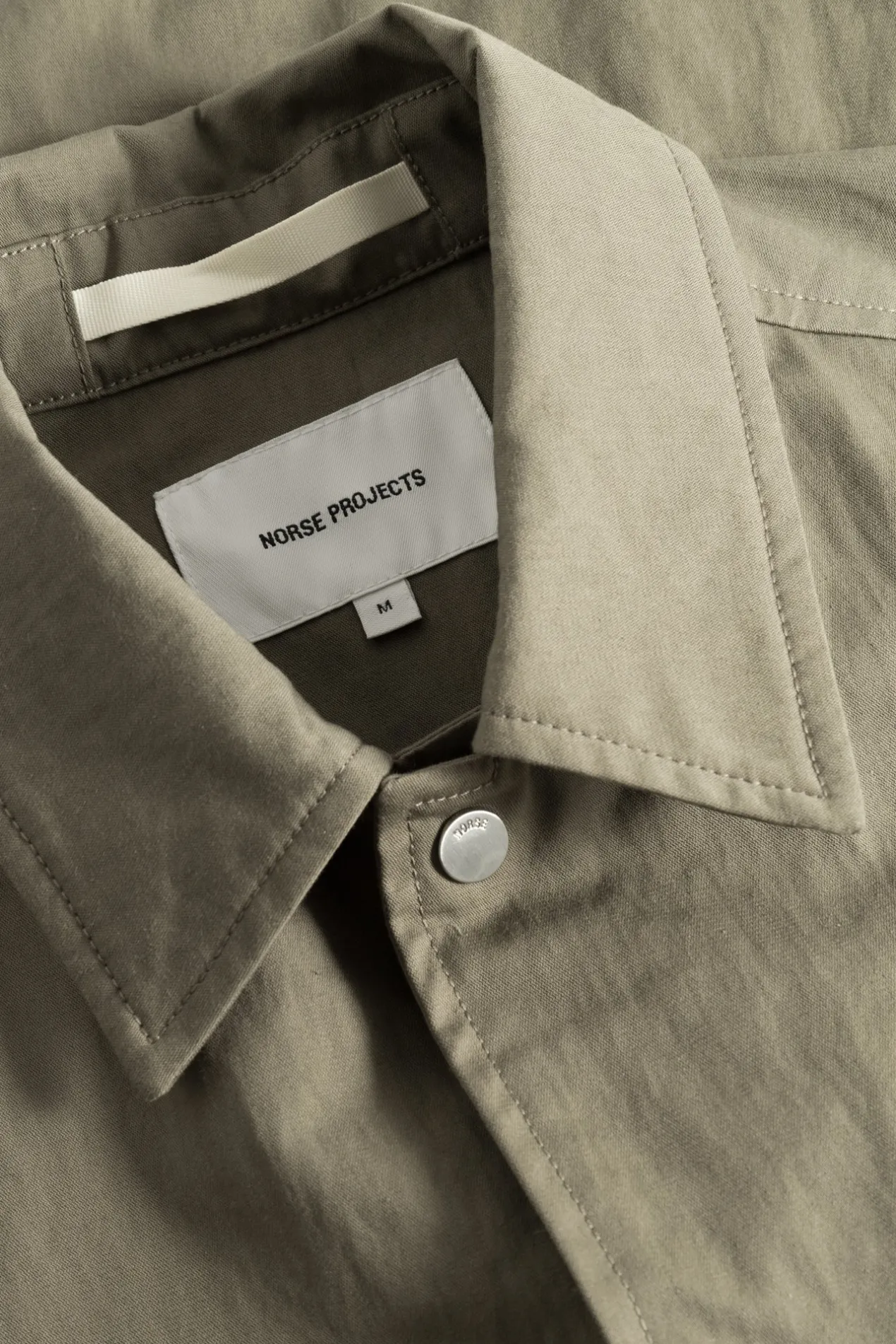 pelle_fine_broken_twill_overshirt_6.webp Norse Projects OVERSHIRTS^Pelle Fine Broken Twill Overshirt Sediment Green
