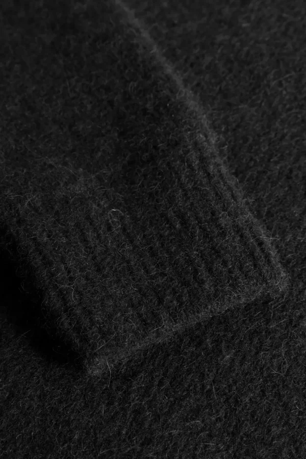 Norse Projects KNITWEAR^Rasmus Relaxed Brushed Polo Black