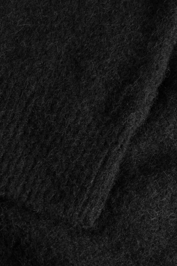 Norse Projects KNITWEAR^Rasmus Relaxed Brushed V-Neck Sweater Black
