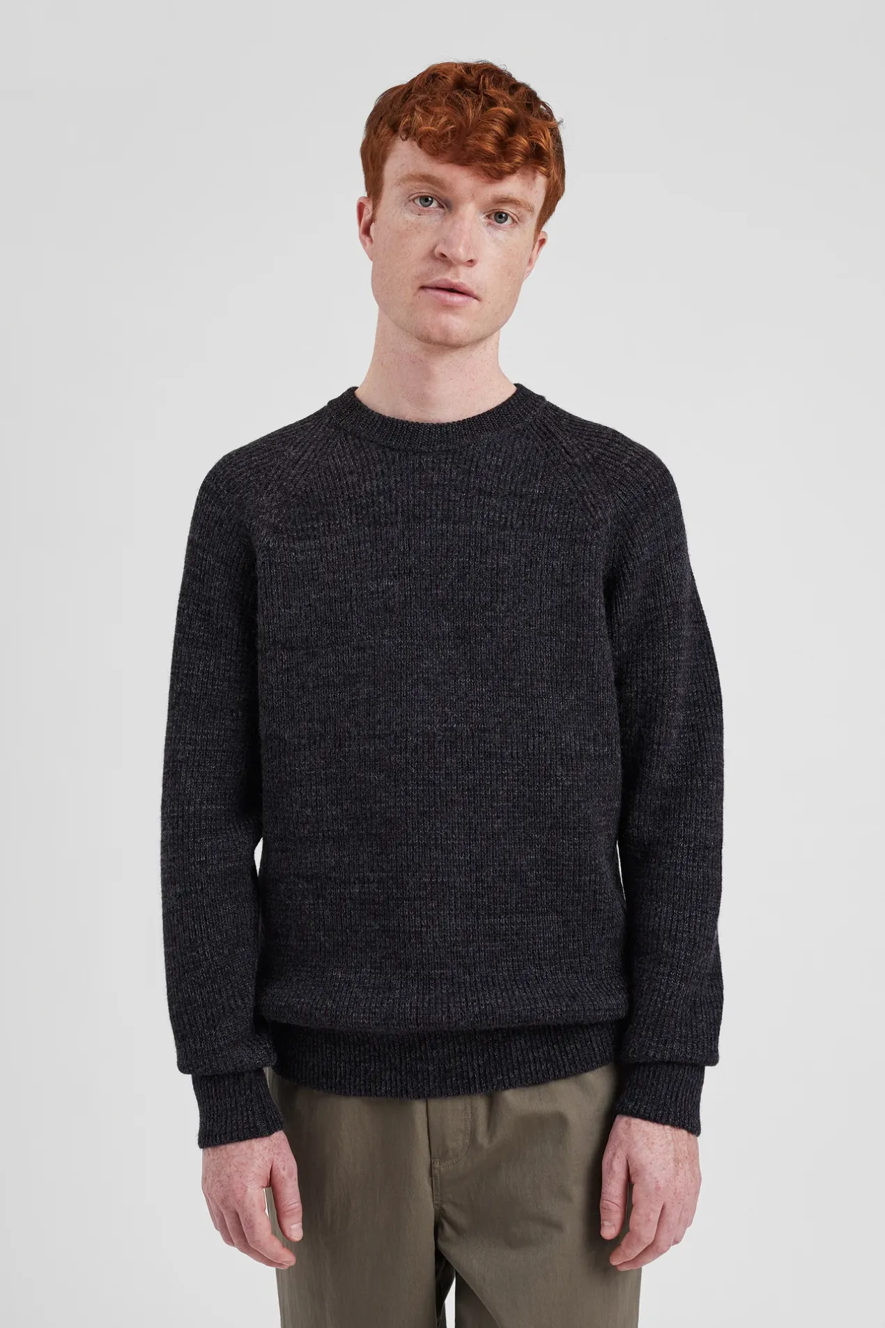 roald_wool_cotton_rib_sweater_2-1.webp Norse Projects KNITWEAR^Roald Wool Cotton Rib Sweater Dark Grey Melange