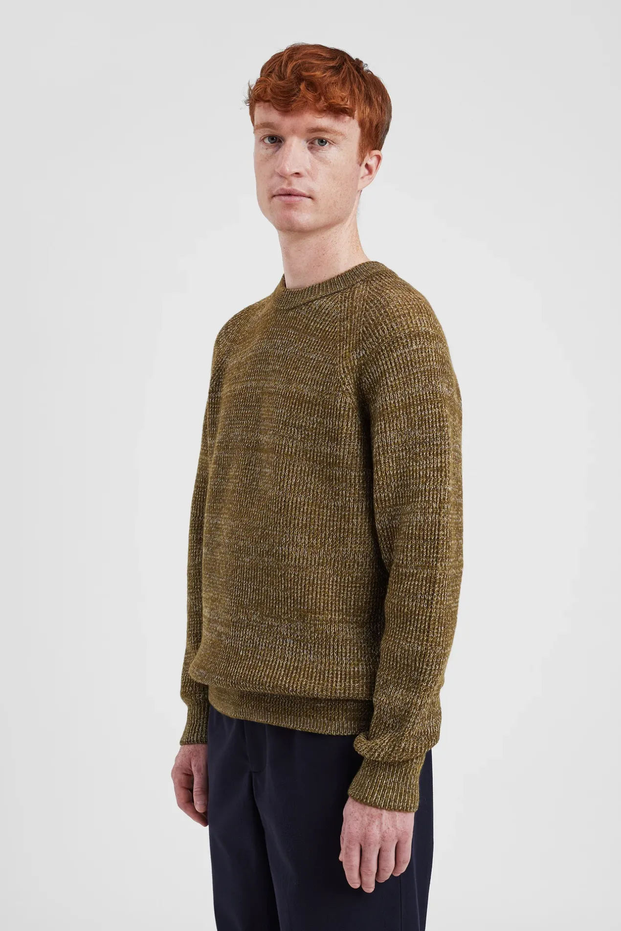 roald_wool_cotton_rib_sweater_3.webp Norse Projects KNITWEAR^Roald Wool Cotton Rib Sweater Sitka Green
