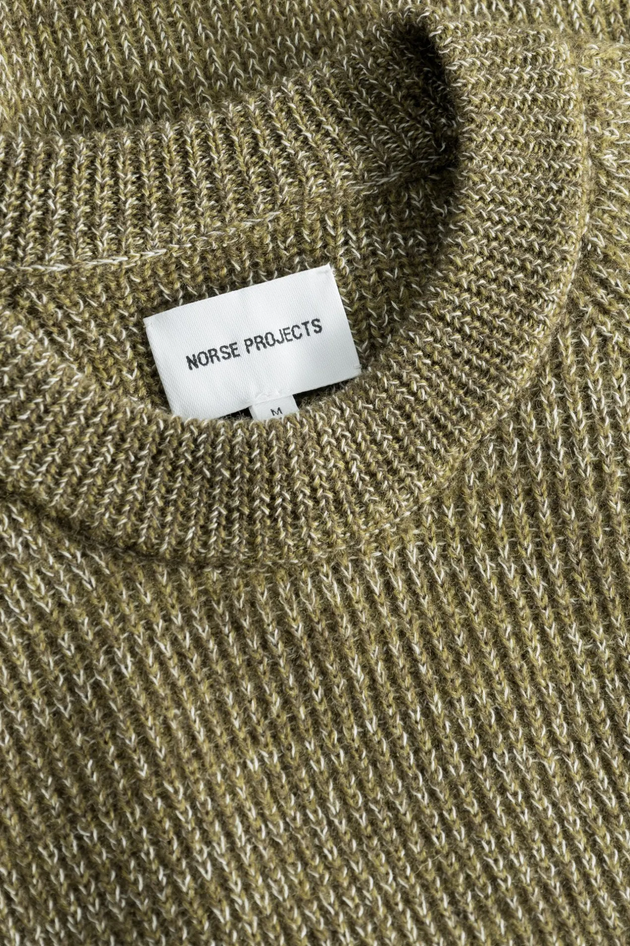 roald_wool_cotton_rib_sweater_6.webp Norse Projects KNITWEAR^Roald Wool Cotton Rib Sweater Sitka Green