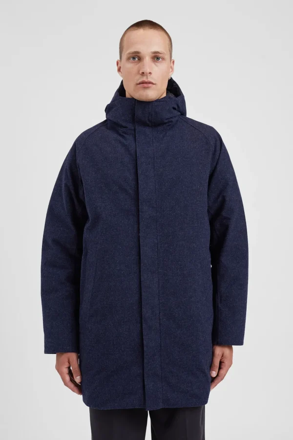Norse Projects OUTERWEAR^Rokkvi 6.0 Gore-Tex Wool Down Jacket Dark Navy