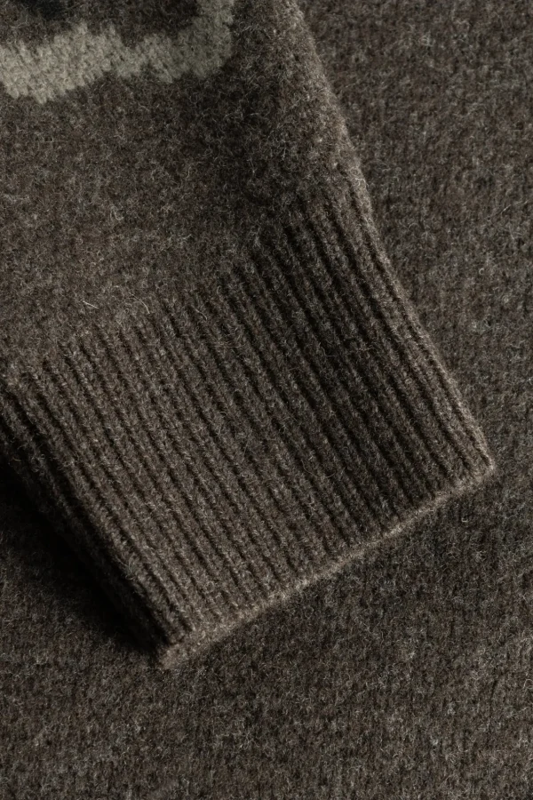 Norse Projects KNITWEAR^Rune Jacquard Espresso