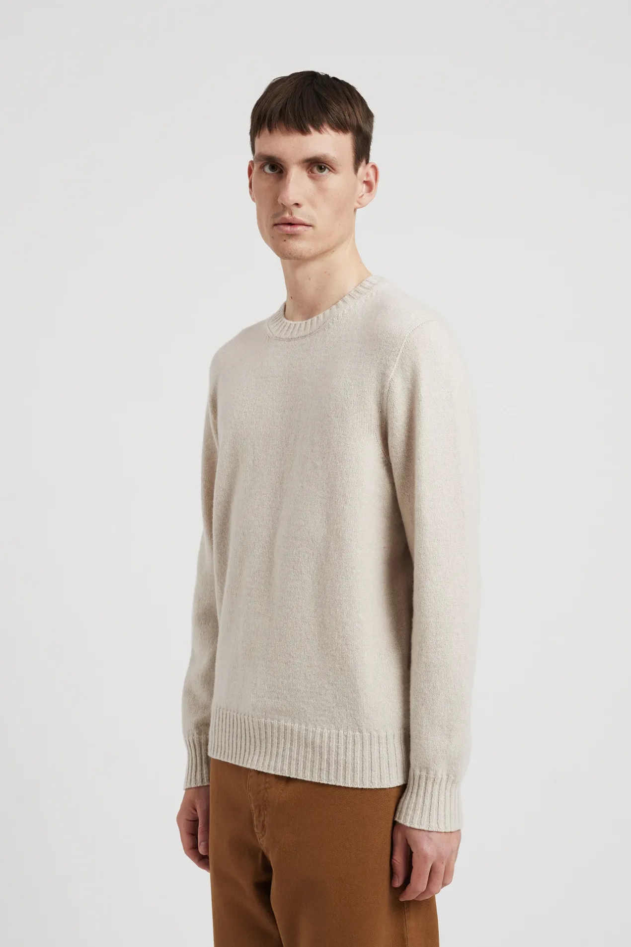sigfred_cashmere_sweater_3-2.webp Norse Projects KNITWEAR^Sigfred Cashmere Sweater Ecru