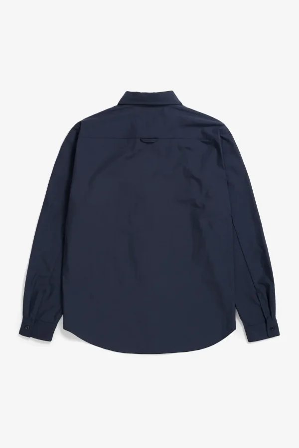 Norse Projects SHIRTING^Silas Tech Poplin Shirt Dark Navy