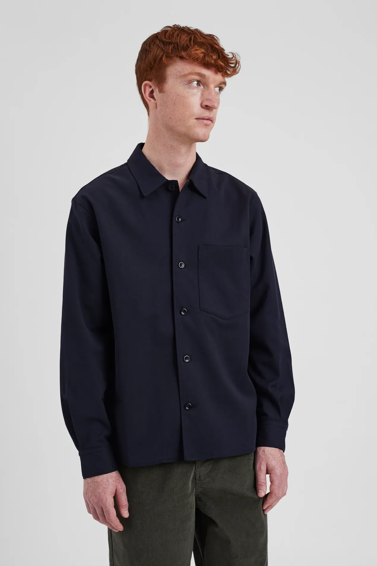silas_tech_poplin_shirt_2-1.webp Norse Projects SHIRTING^Silas Tech Poplin Shirt Dark Navy