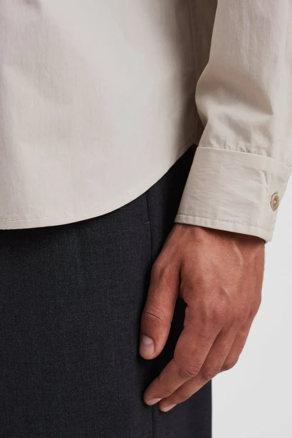 Norse Projects SHIRTING^Silas Tech Poplin Shirt Stone