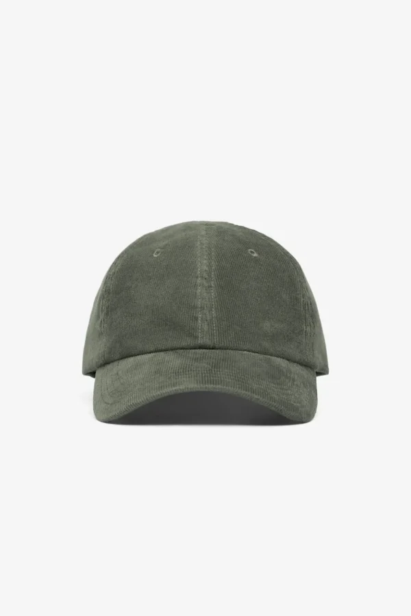 Norse Projects CAPS^Solotex Corduroy Sports Cap Ivy Green