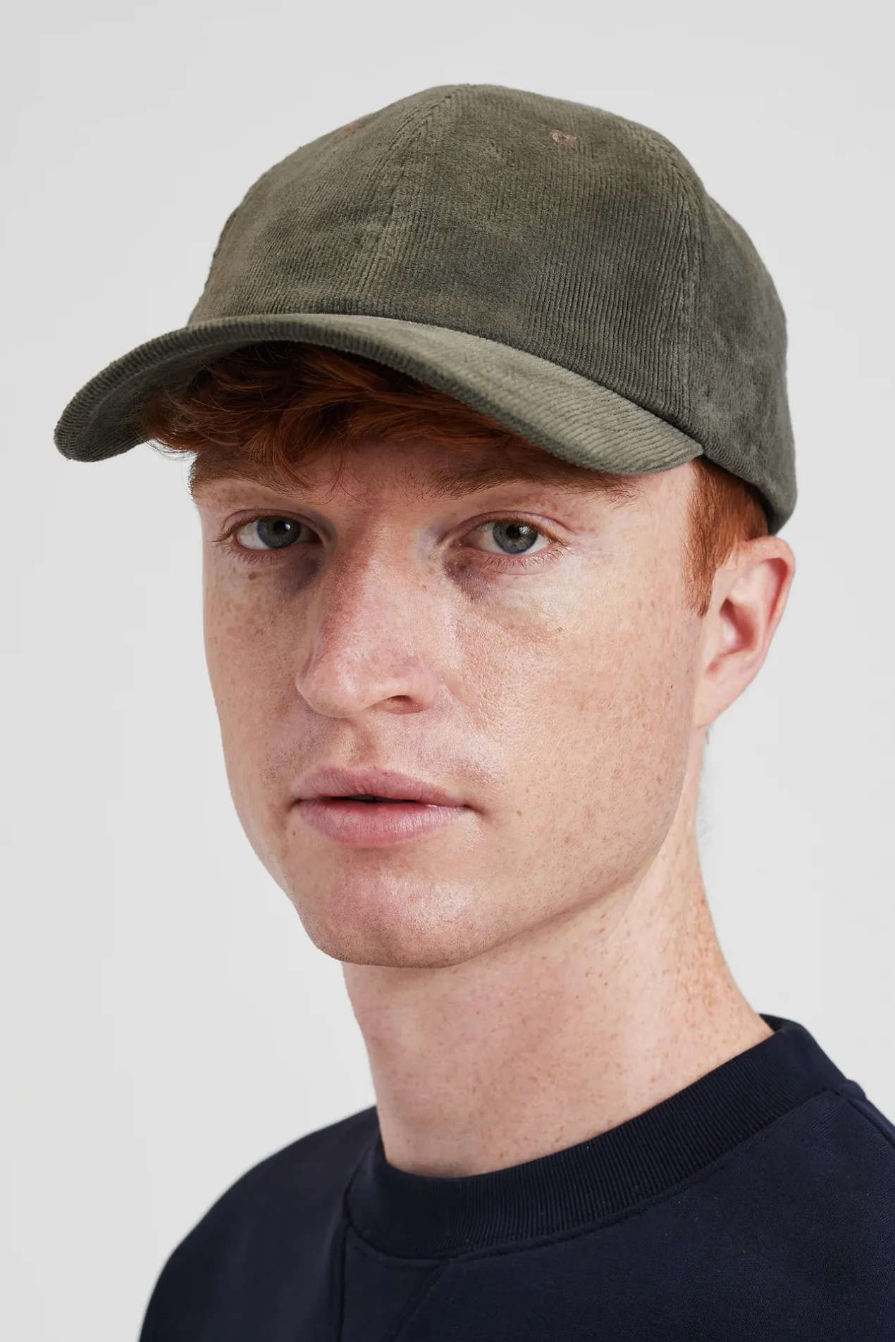 solotex_corduroy_sports_cap_1.webp Norse Projects CAPS^Solotex Corduroy Sports Cap Ivy Green