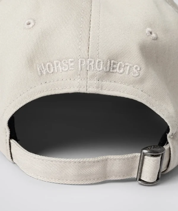 Norse Projects CAPS^Twill Sports Cap Marble white