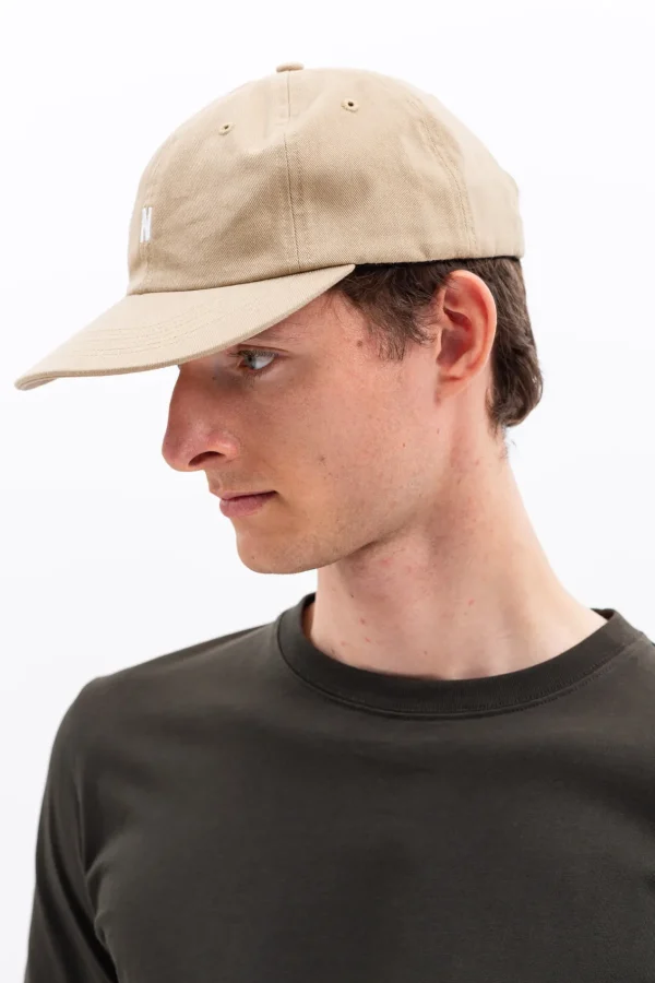 Norse Projects CAPS^Twill Sports Cap Marble white