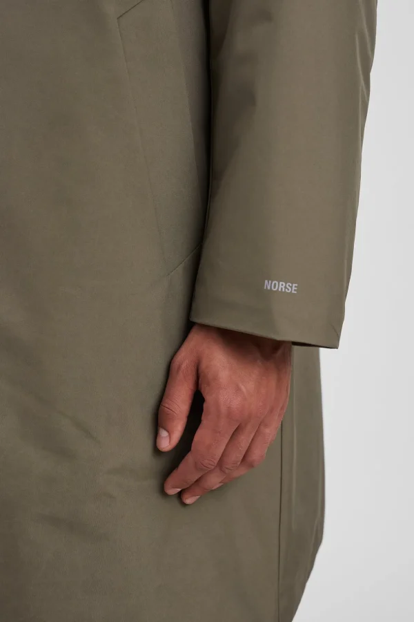 Norse Projects OUTERWEAR^Vargo Gore-Tex Windstopper Raglan Mac Sediment Green
