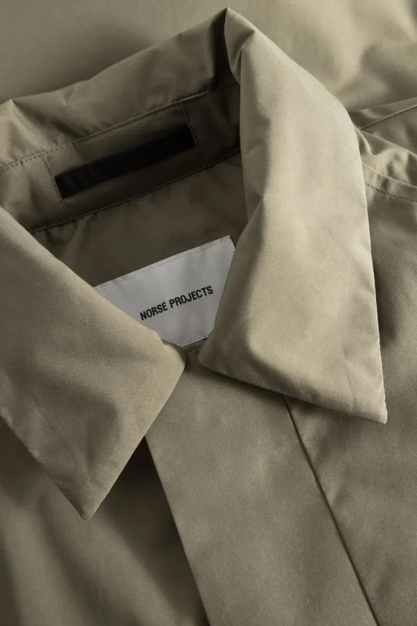 Norse Projects OUTERWEAR^Vargo Gore-Tex Windstopper Raglan Mac Sediment Green