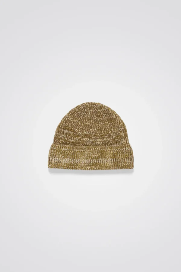 Norse Projects BEANIES^Wool Cotton Rib Beanie Sitka Green